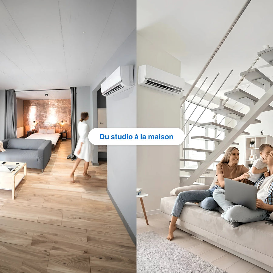 Climatisation réversible 2-en-1, été comme hiver — la solution Ventyc pensée pour vous simplifier la vie.