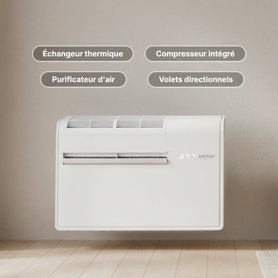 Climatiseur réversible monobloc 2,4 kW La solution sans unité extérieure pour votre appartement Prix régulier